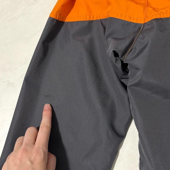 Disney Parks 1971 Size Small Orange Gray Lightweight Full Zip Hooded Windbreaker - Picture 6 of 6